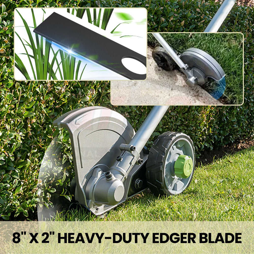 Karbay blade center hole detail showing 1-inch mounting fit
