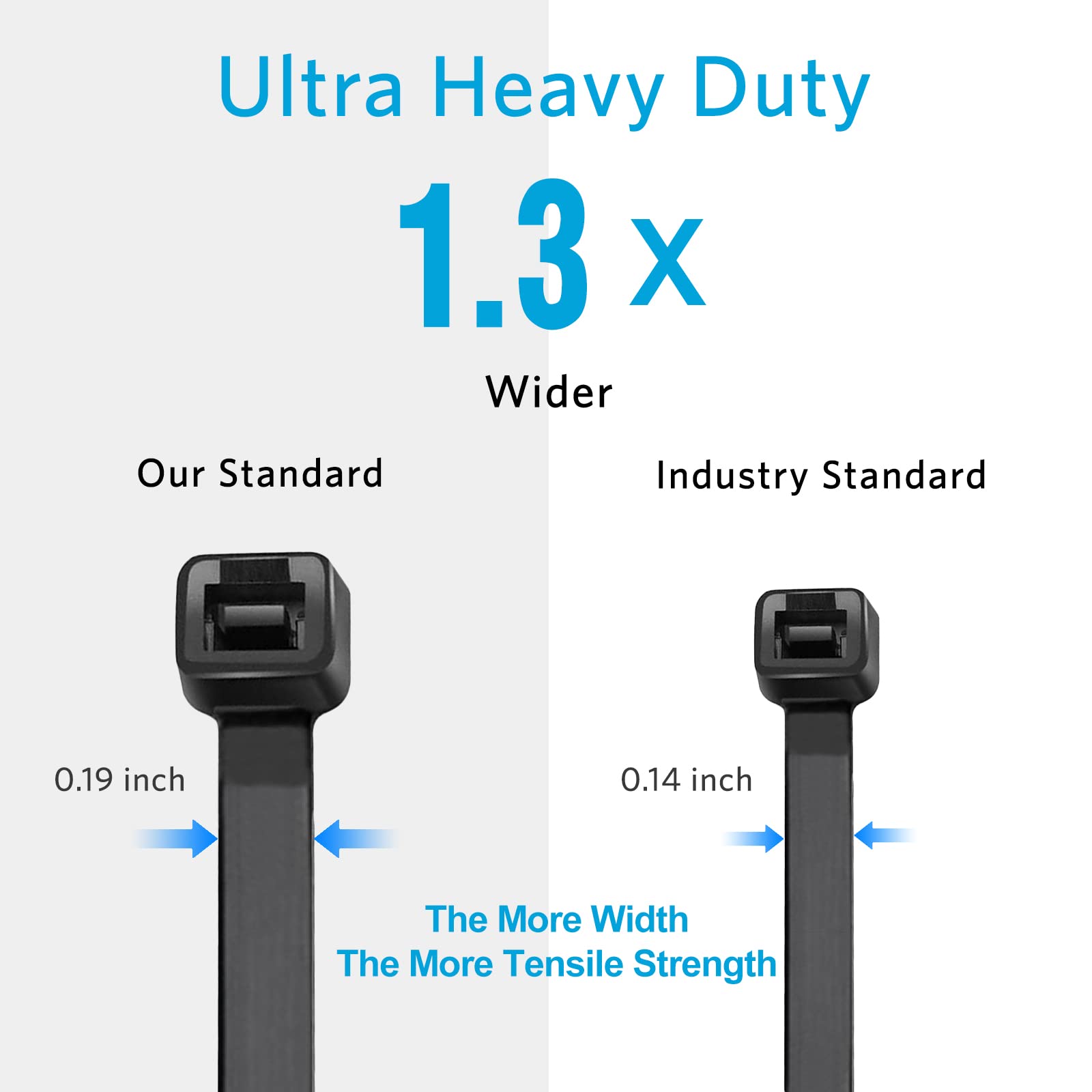 Karoka 12-inch tie alongside ruler showing length and 0.19 inch width for scale