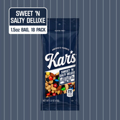 Kar's close-up of mix texture highlighting balanced nuts and candies for flavor