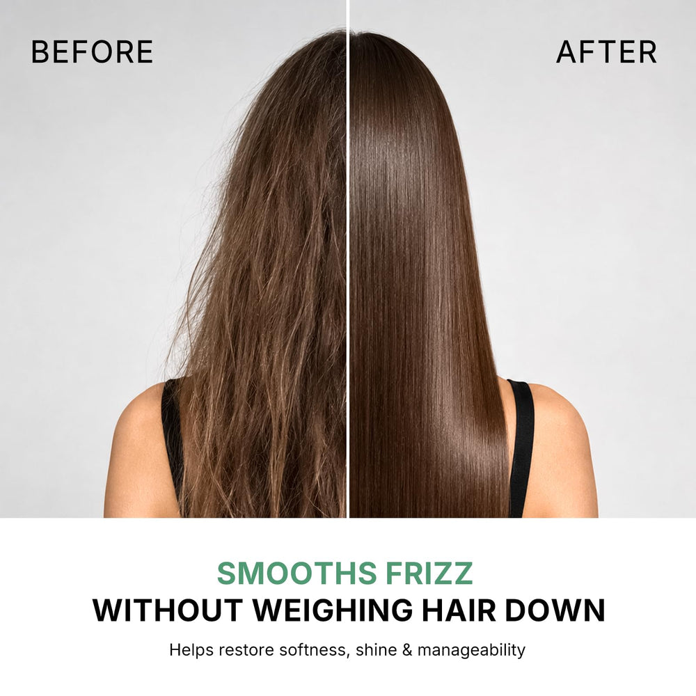 Karseell before and after hair comparison showing improved shine and strength