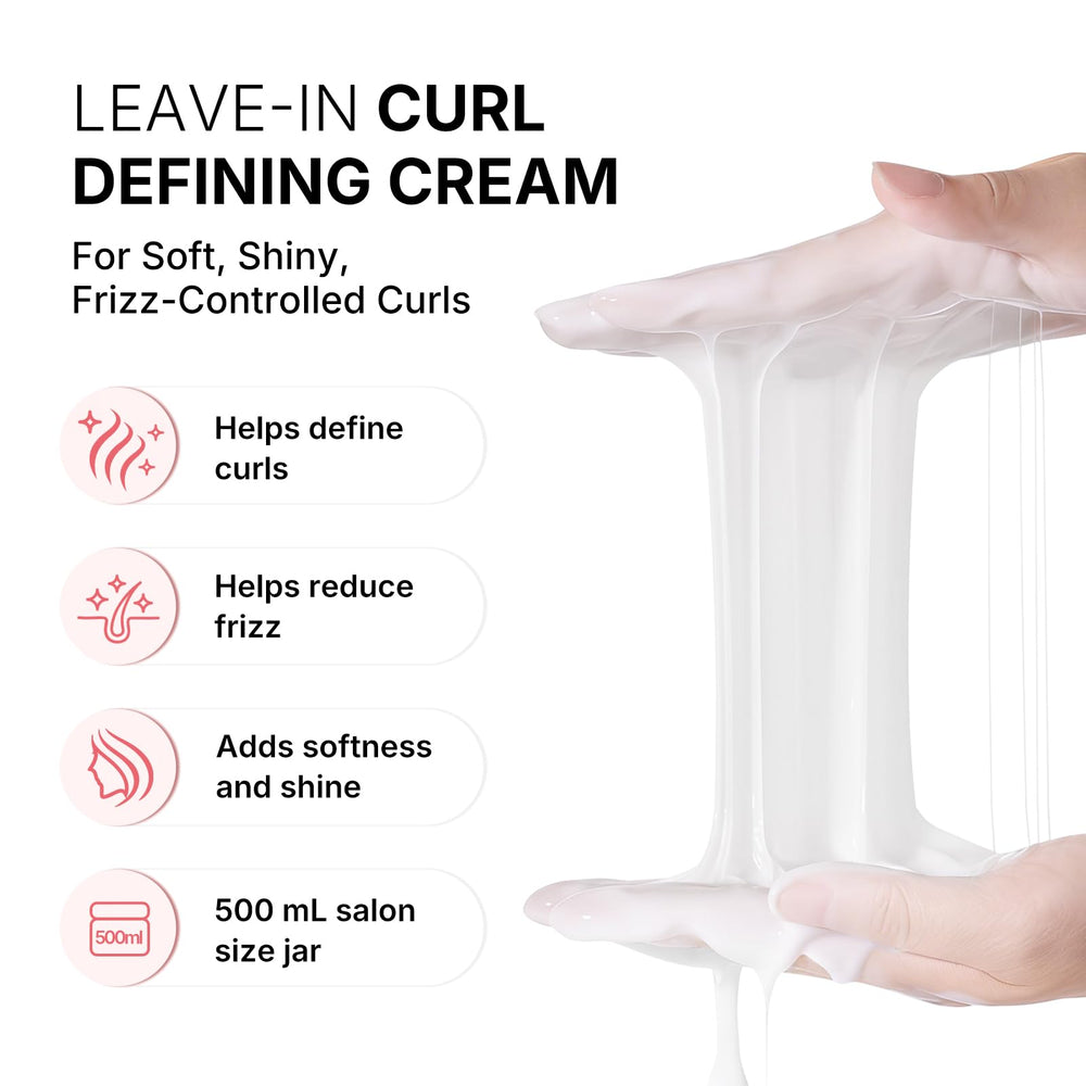 Karseell curl cream texture close-up highlighting smooth application