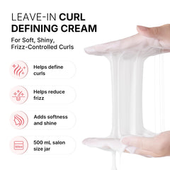 Karseell curl cream texture close-up highlighting smooth application