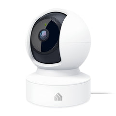 Kasa KC410S front view showing lens and housing for clear indoor monitoring