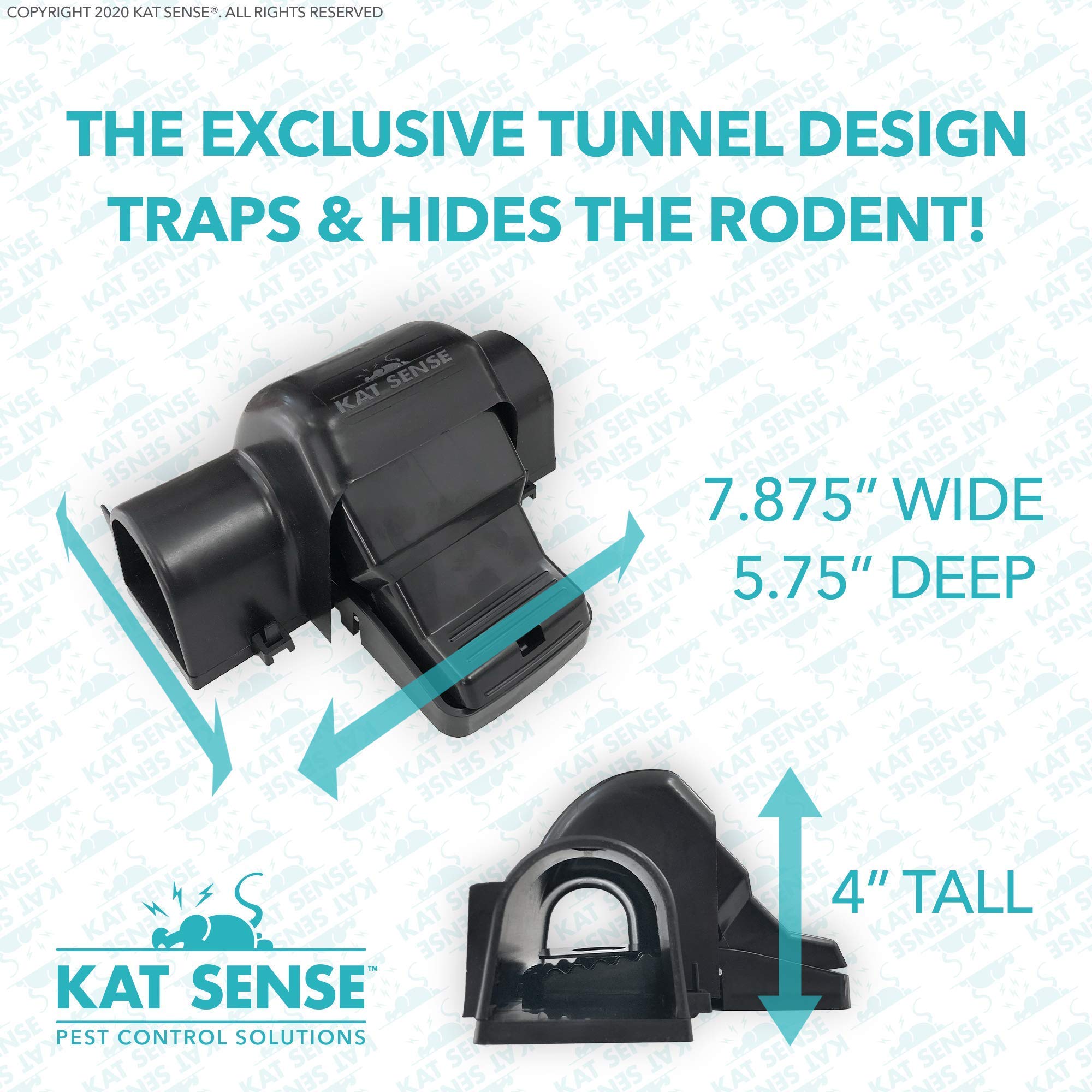 Kat Sense trap beside a coin illustrating compact size and discreet placement