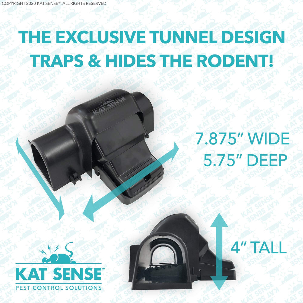 Kat Sense trap beside a coin illustrating compact size and discreet placement
