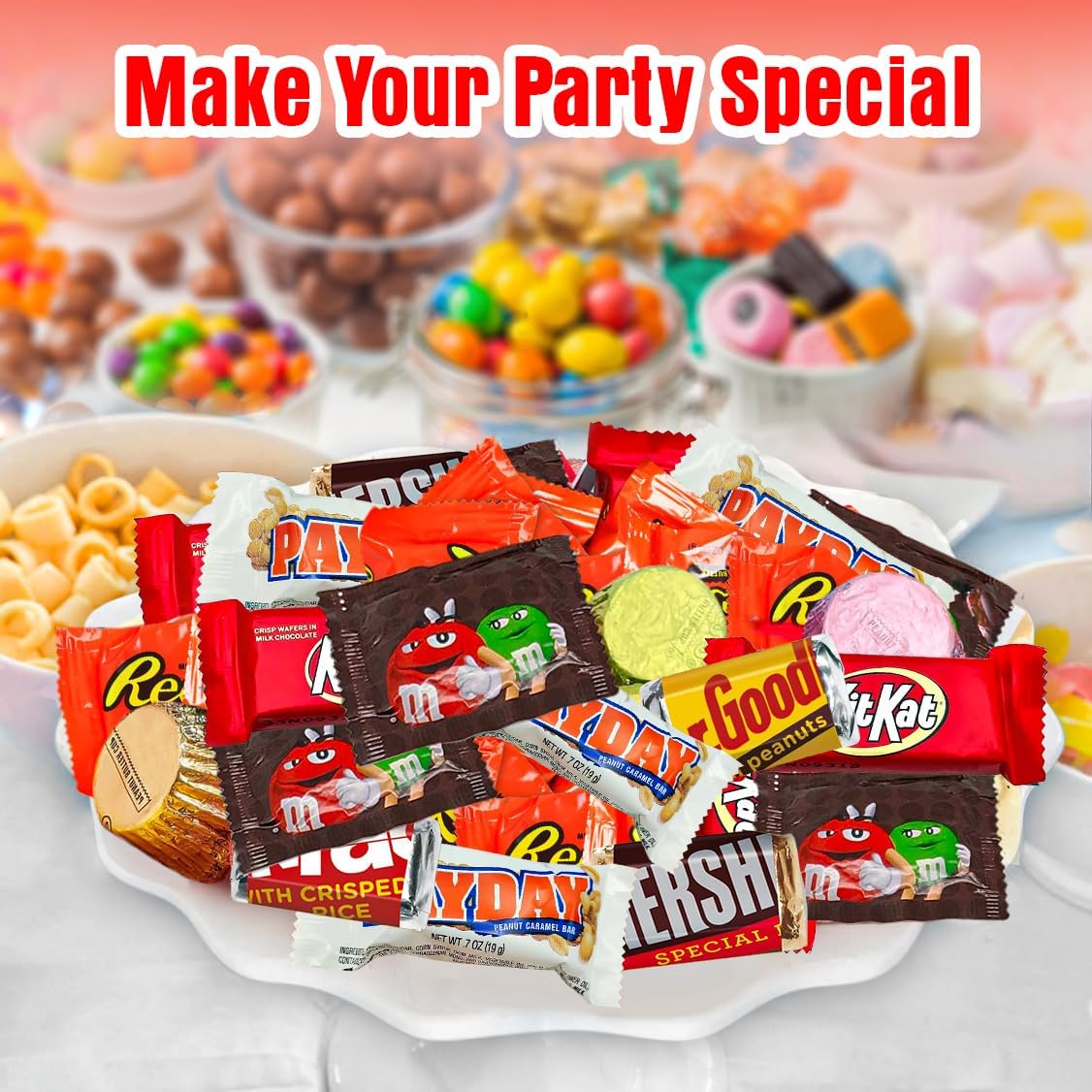 KATIE’S KANDY KORNER individually wrapped pieces displayed for hygienic serving