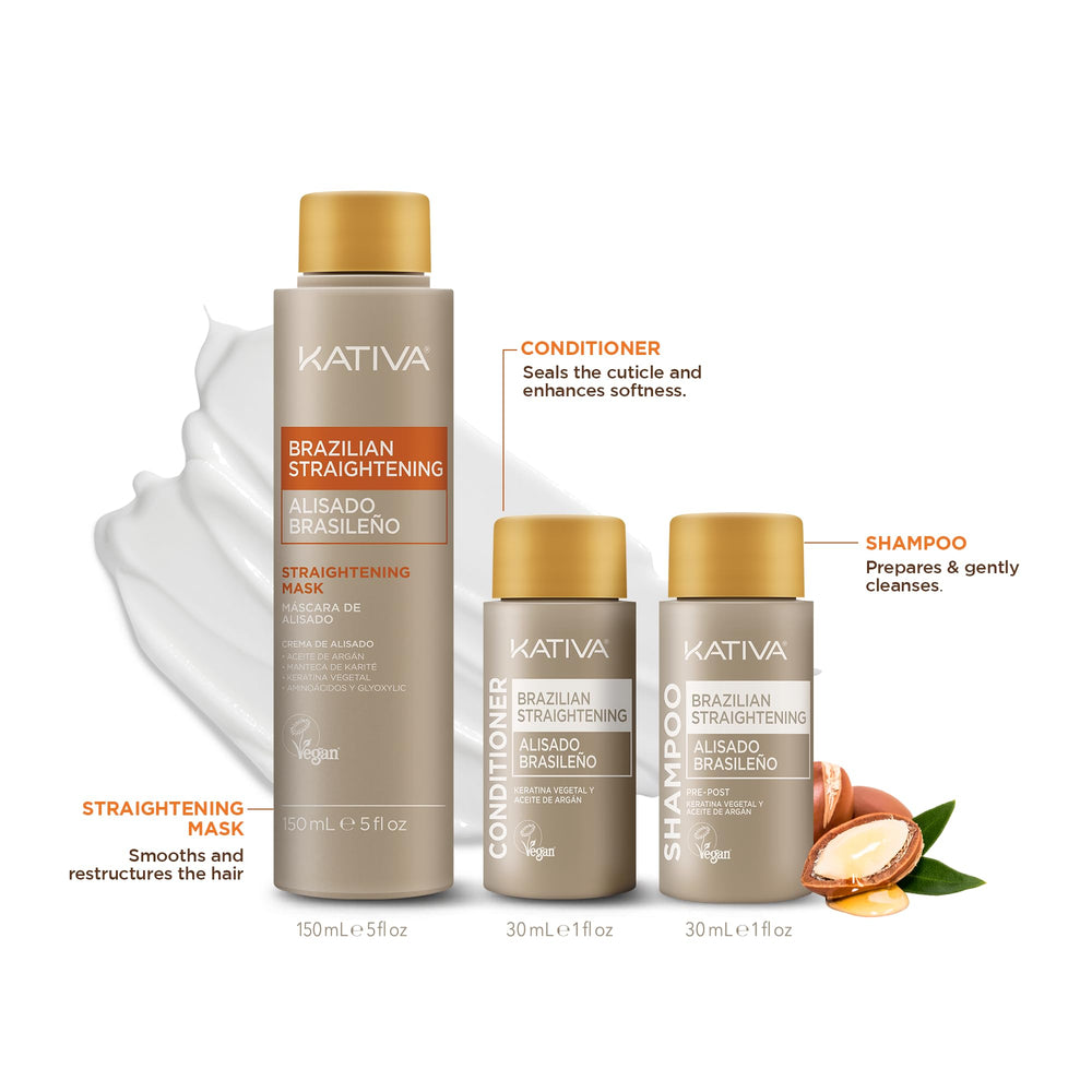 KATIVA shampoo bottle front view showing sulfate-free formula and protection