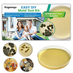 KAYENQO front packaging showing kit contents for easy home testing