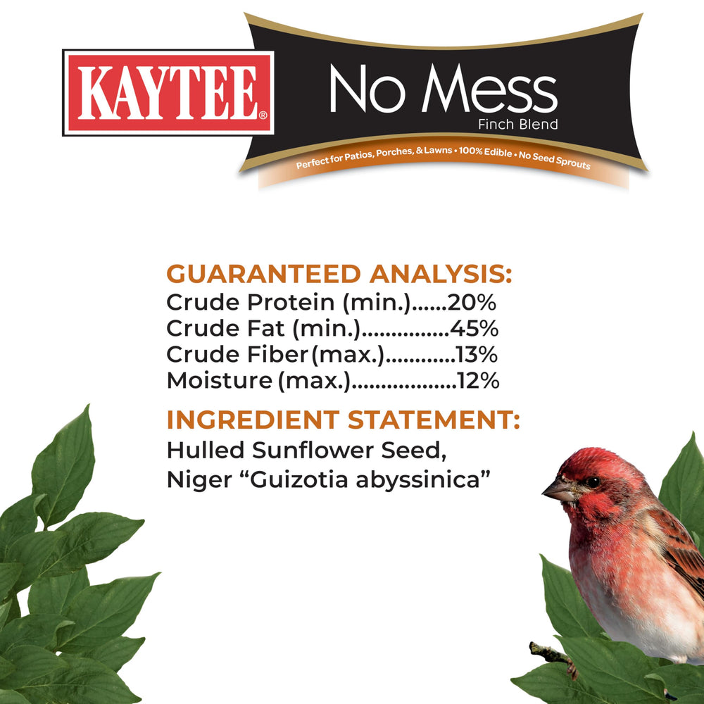 Kaytee filled nyjer feeder in use attracting goldfinches and enticement