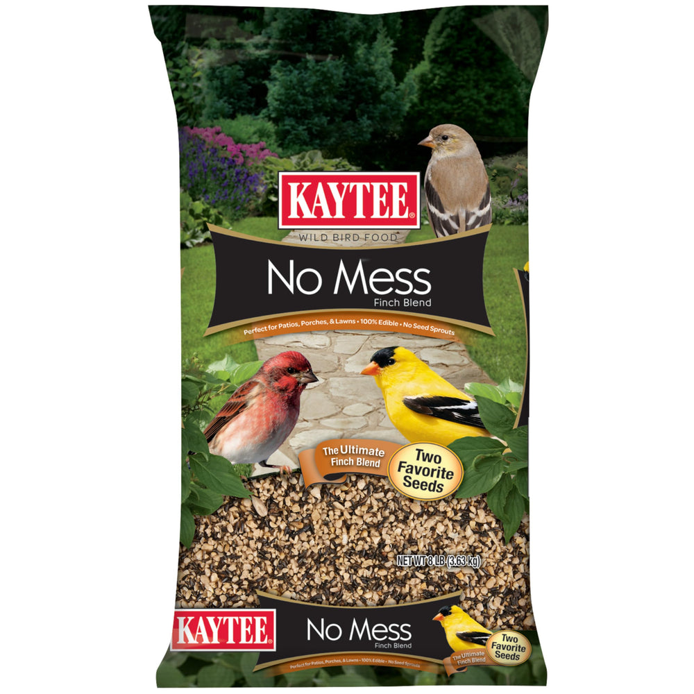 Kaytee front packaging 8 lb showing product name and benefits for tidy feeding