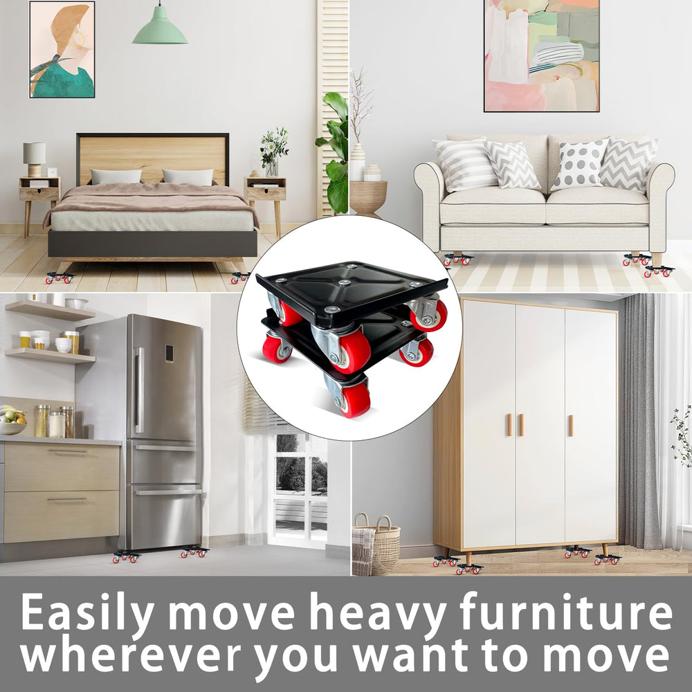 KAZBFDUB dolly next to sofa to show size and weight-handling benefit