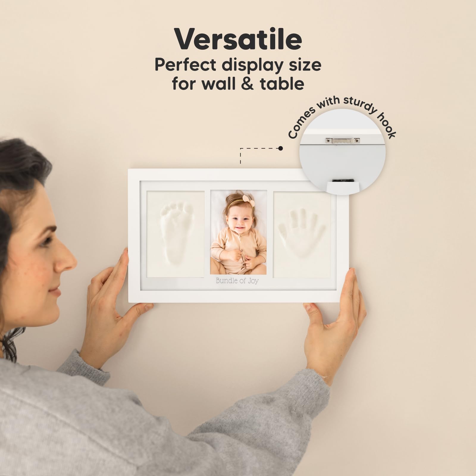 KeaBabies paw imprint example showing pet print capability for family keepsakes