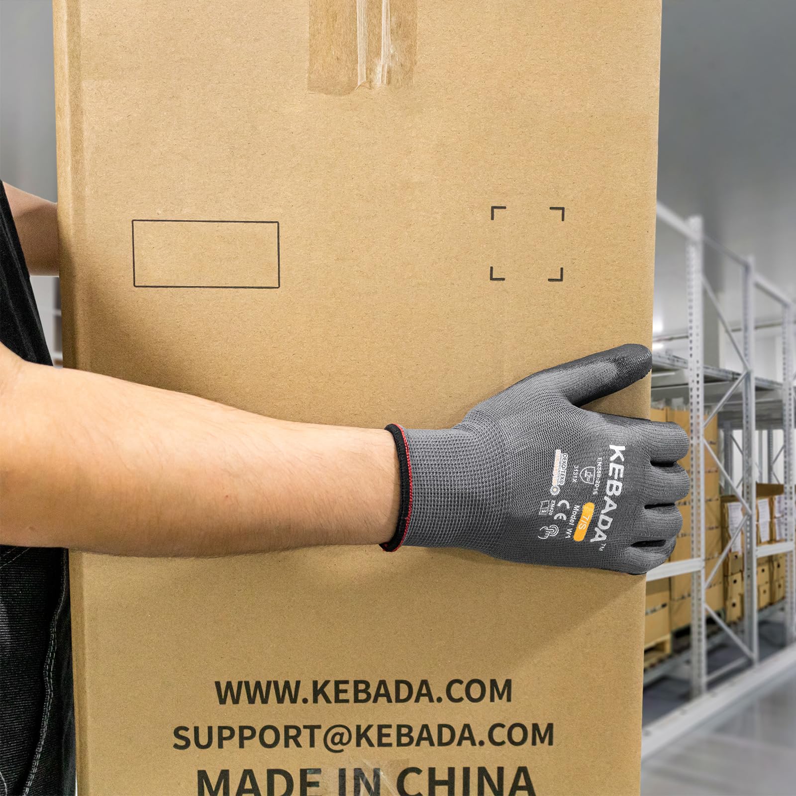 Kebada W1 breathable knit side view highlighting ventilation that keeps hands drier longer