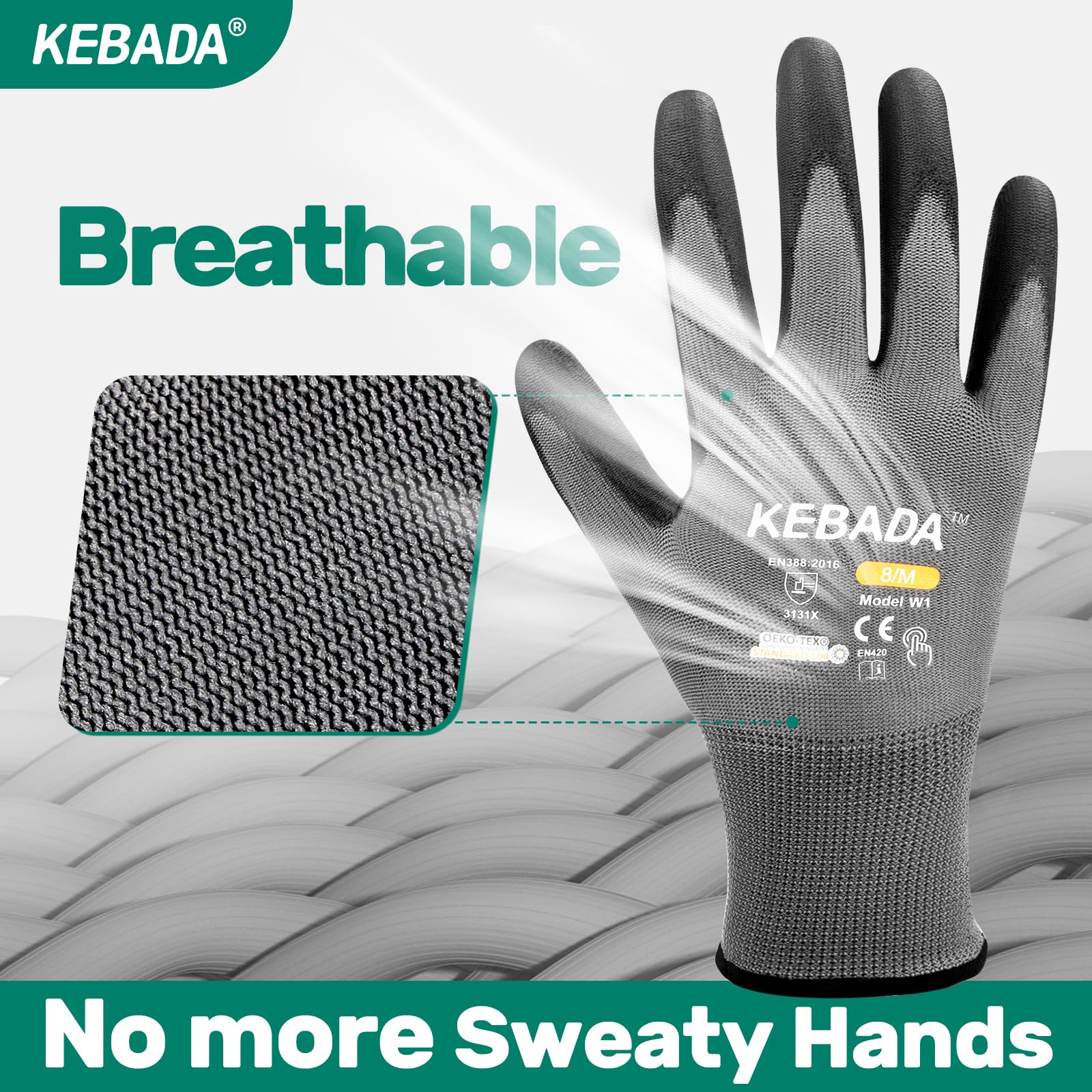 Kebada W1 in a gardening lifestyle scene demonstrating dexterity and protection for yard work