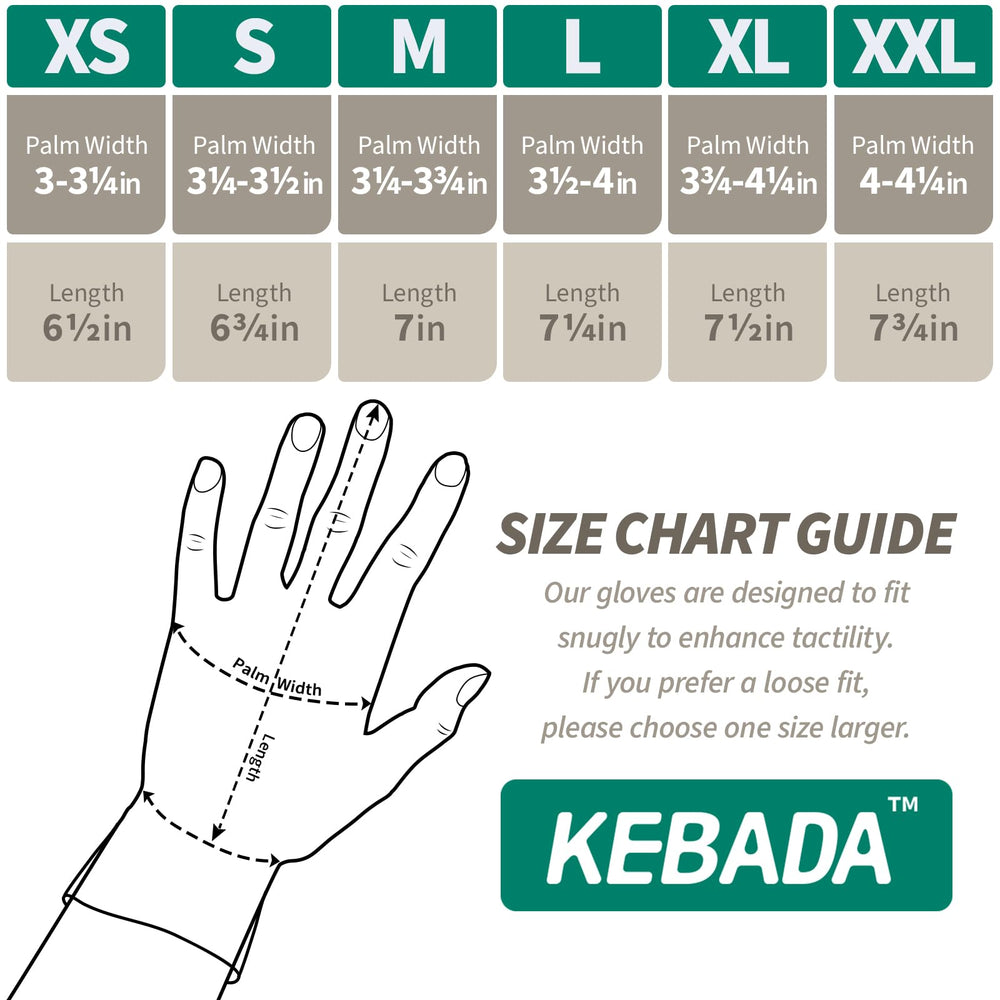 Kebada W1 size comparison with ruler showing fit and scale for selecting the correct size