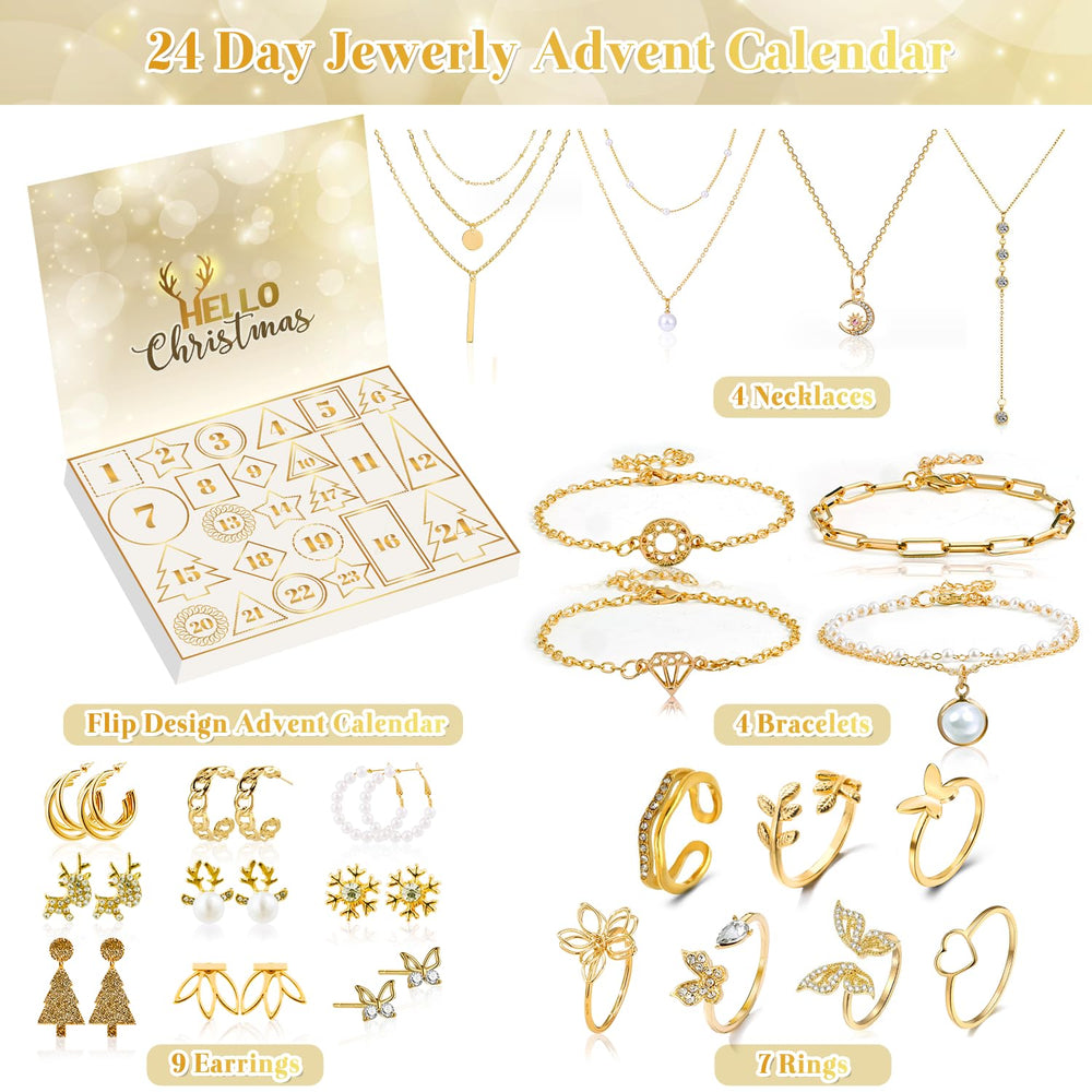 Kederwa open calendar with all 24 compartments visible, showcasing daily surprises and variety