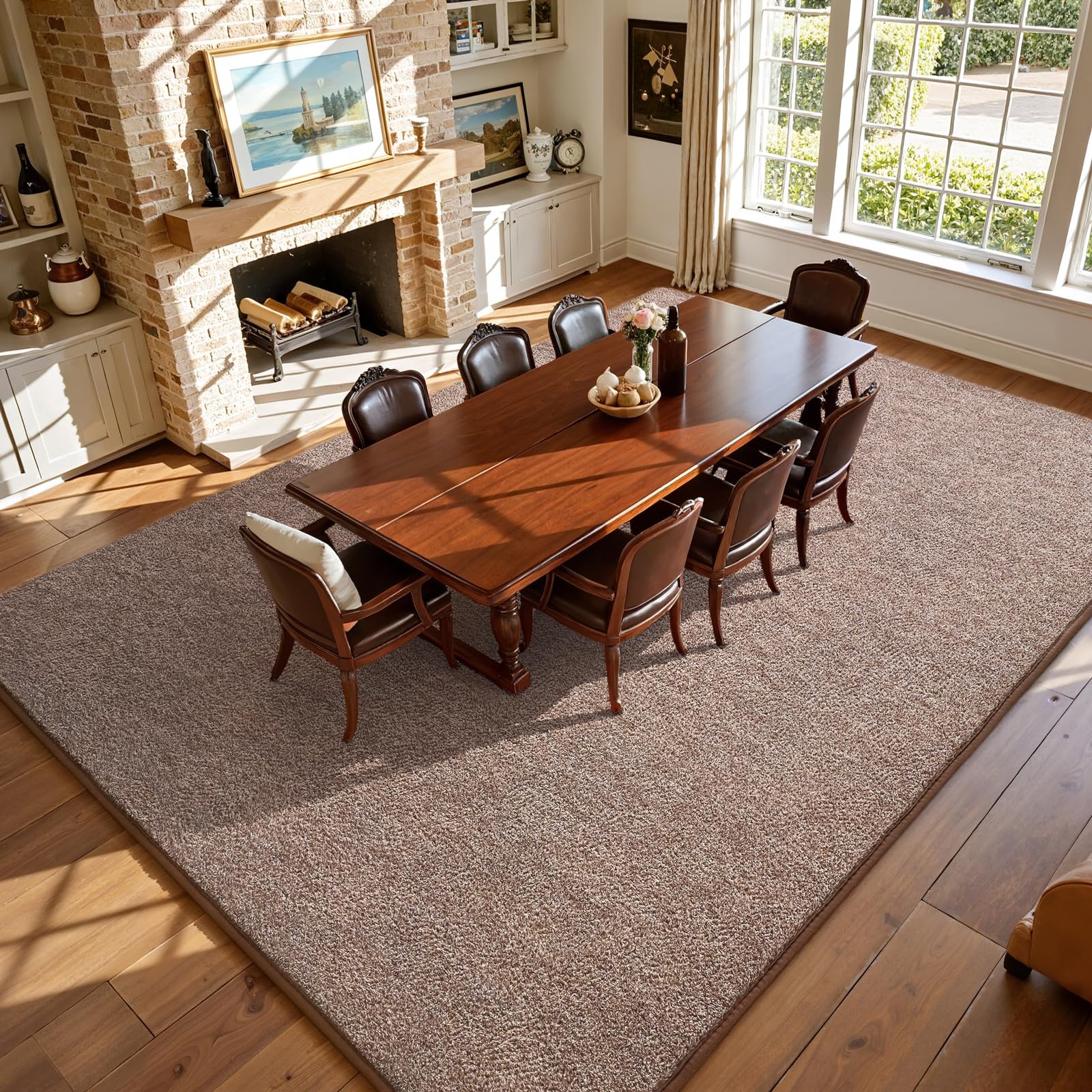 Keeko rug in living room setting adding warmth and style benefit