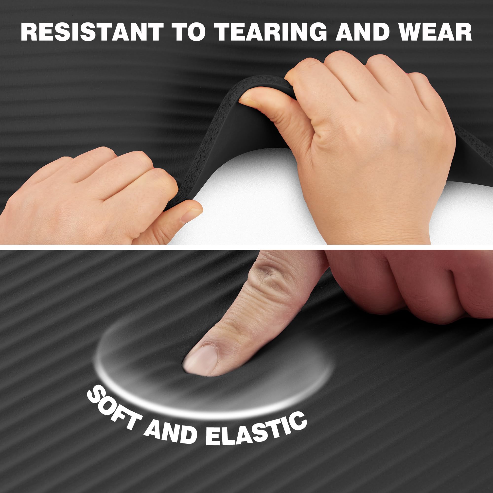 KEEP mat in use during yoga pose demonstrating stability