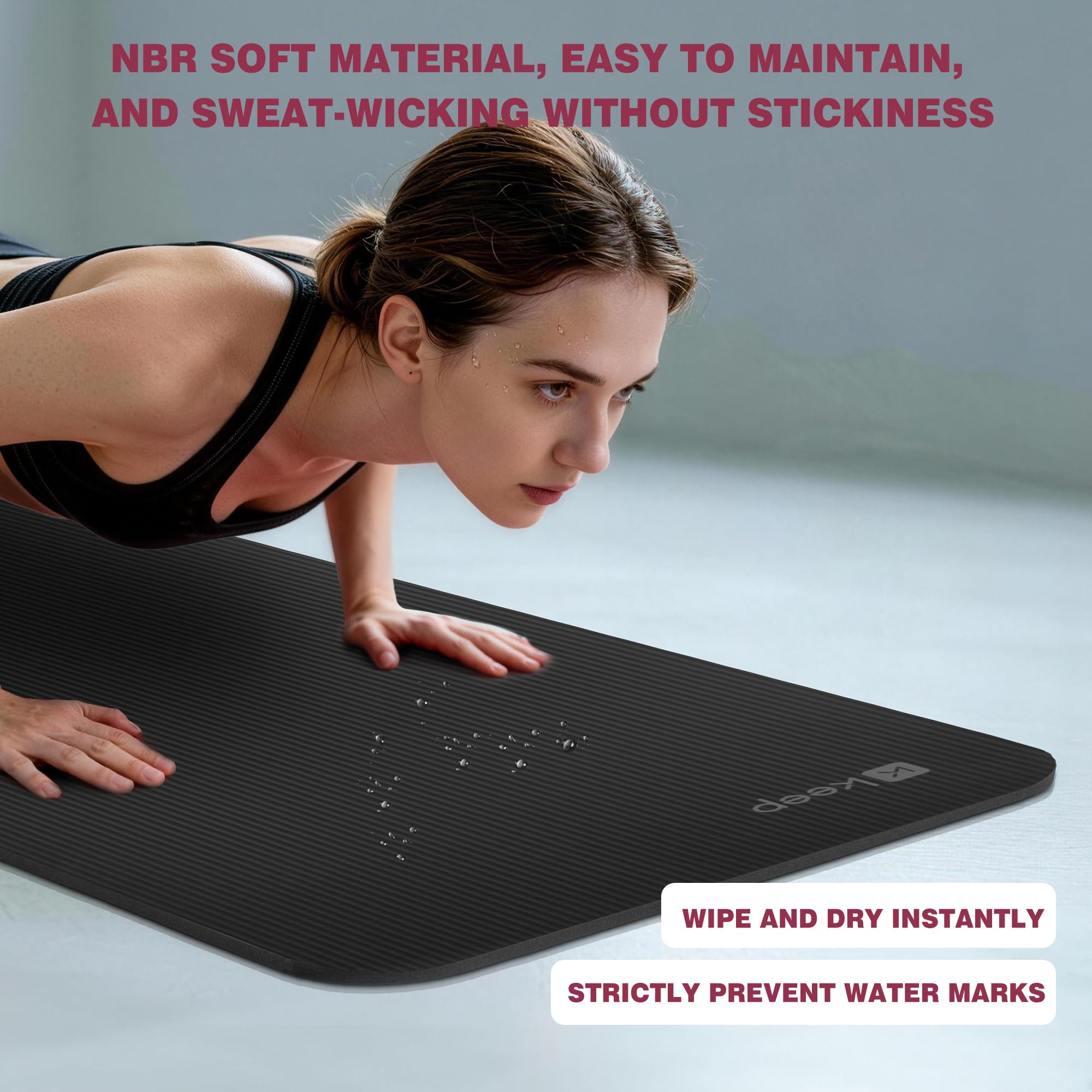 KEEP alongside yoga block showing size and scale advantage