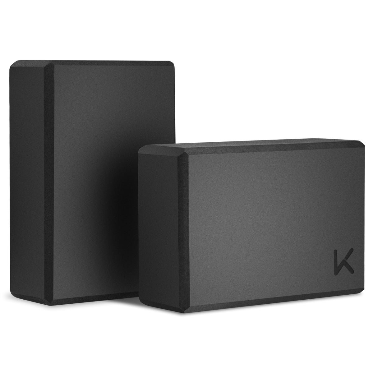 KEEP yoga block front view showing durable foam and clear shape for stable support