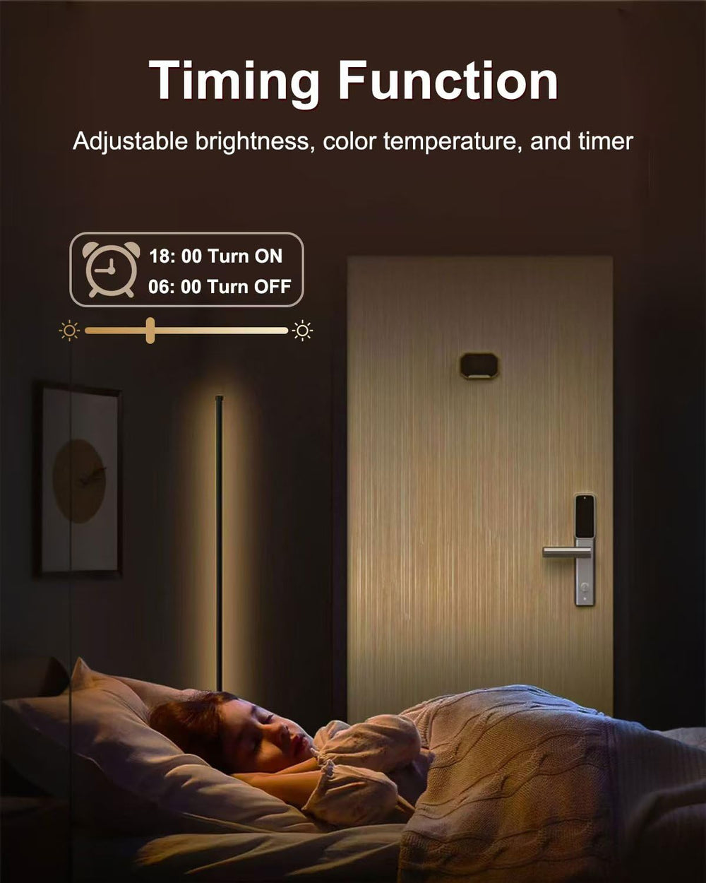 Keepsmile remote and app shown together enabling easy color control and customization
