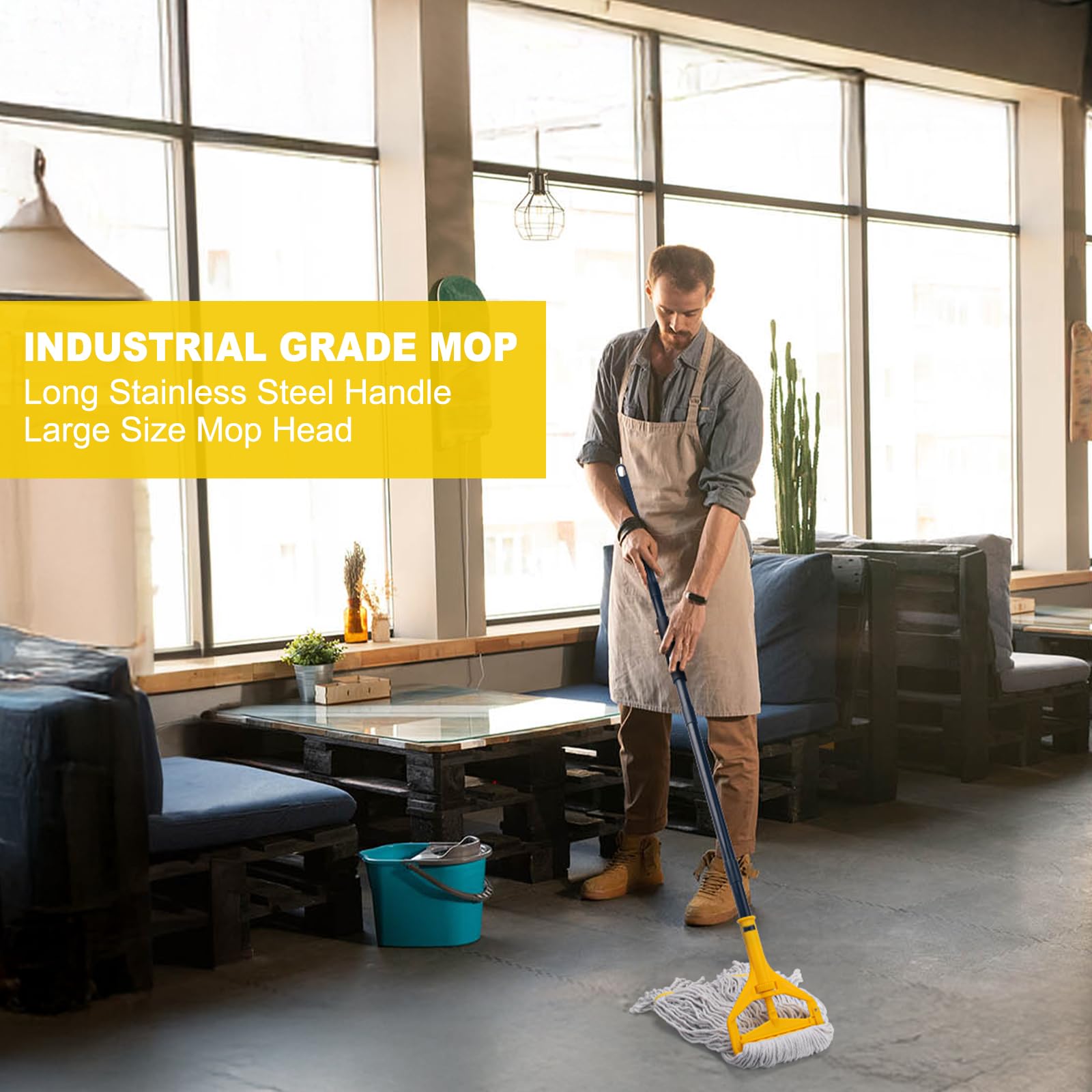 KeFanta in a kitchen lifestyle scene cleaning tile floor efficiently with high absorption