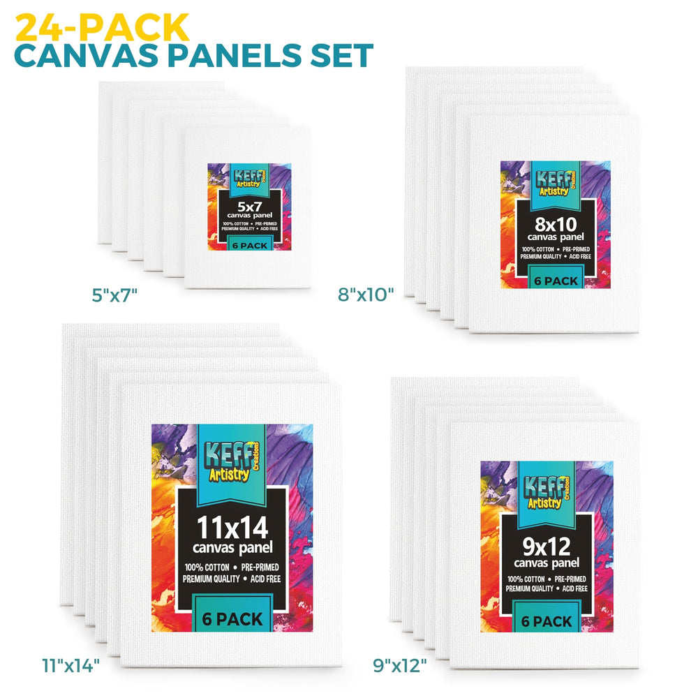 KEFF stacked canvases stored in classroom-ready arrangement for easy access