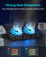 KeiBn dual fans close-up illustrating focused airflow and cooling benefit