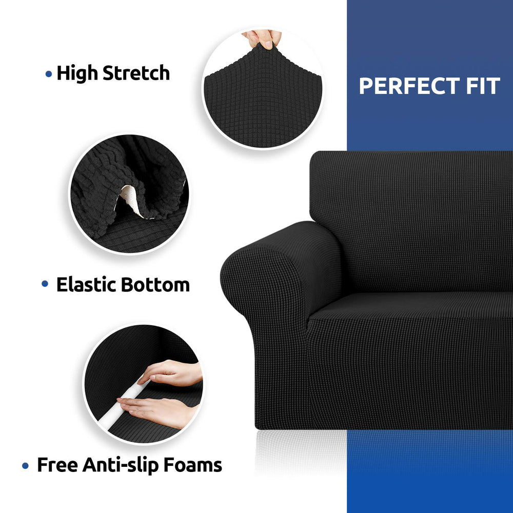 KEKUOU tape measure beside couch illustrating 78–94" fit
