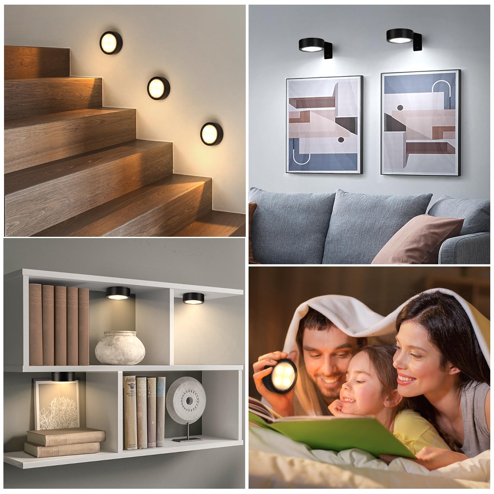 KELUOLY installed over artwork in a living room to enhance wall decor