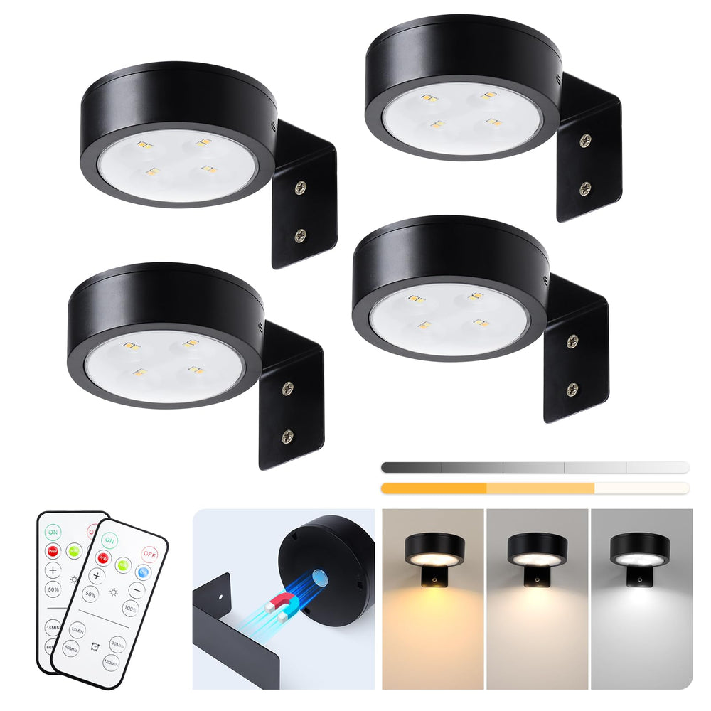 KELUOLY held in hand to show puck light size and portable convenience