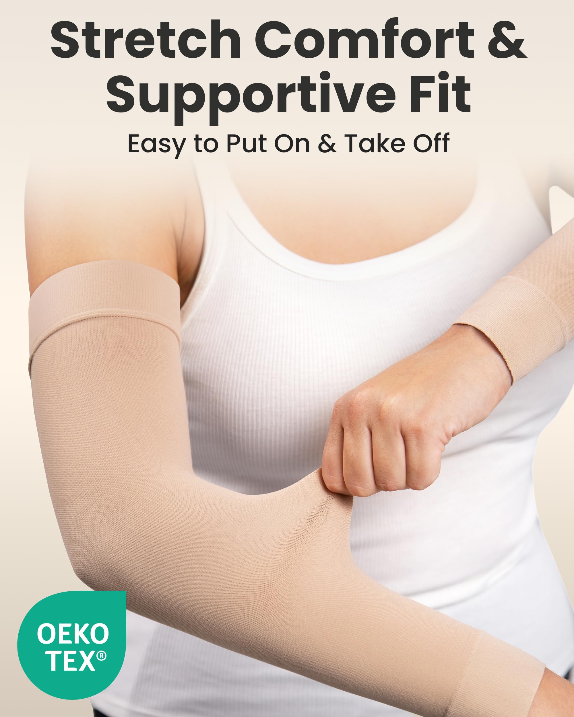 KEMFORD sleeve on arm showing fit and scale for proper sizing