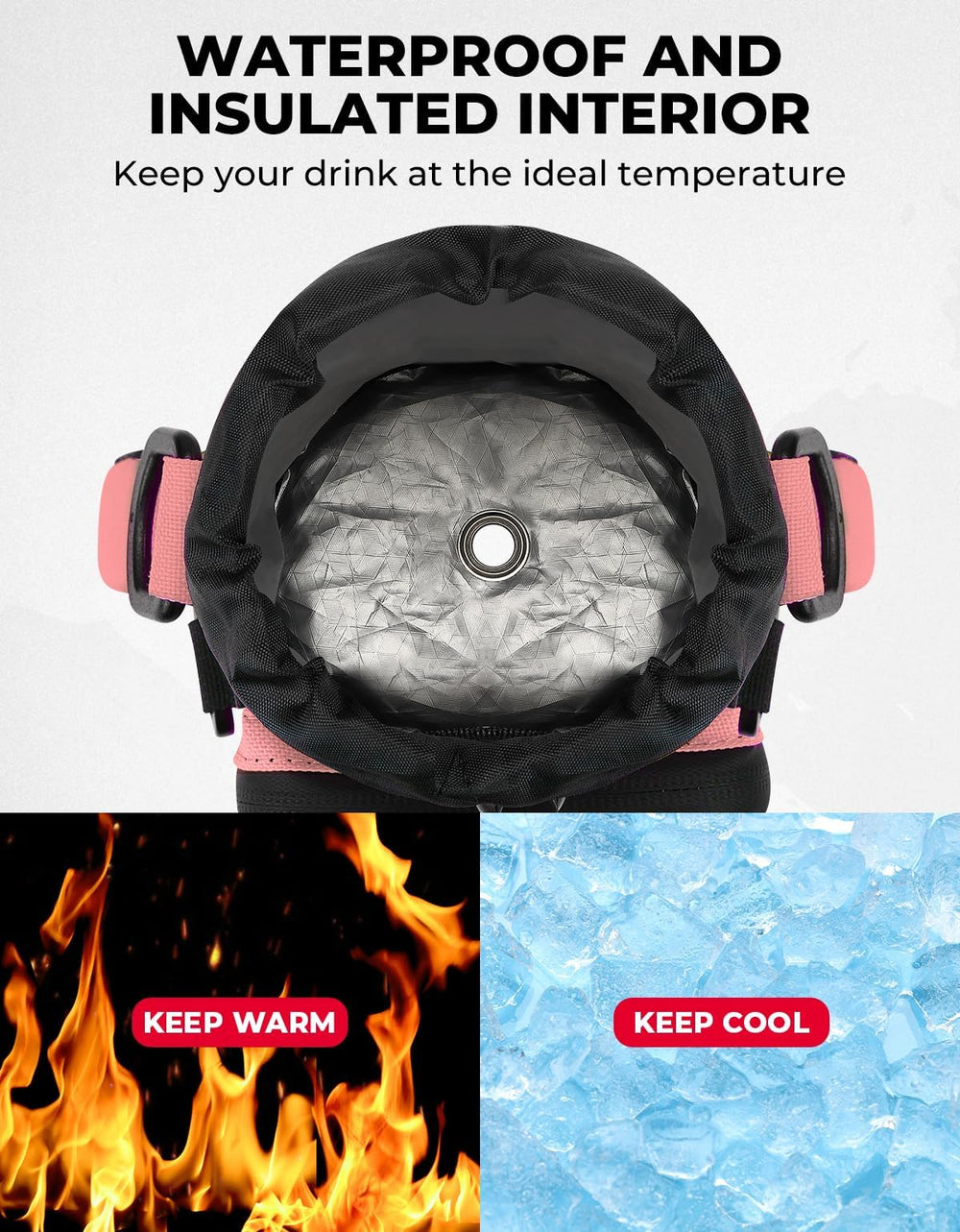 KEMIMOTO side profile with strap demonstrating hands-free convenience