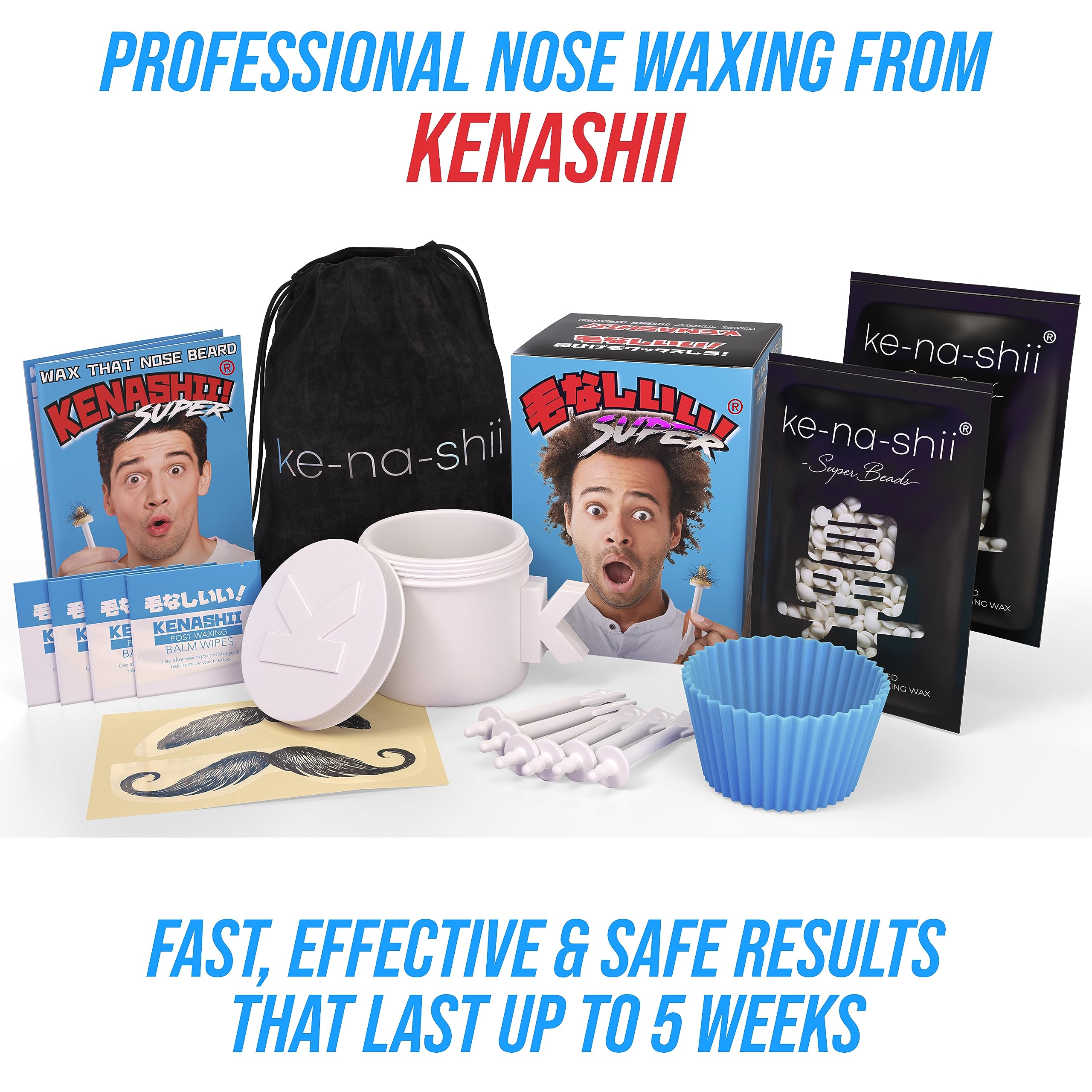 Kenashii applicators and balm wipes arranged for precise application and soothing aftercare