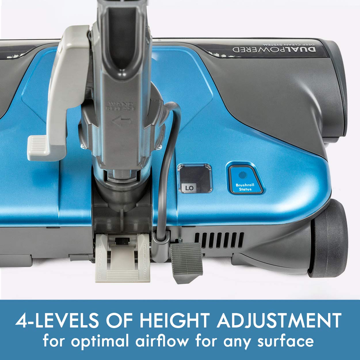 Kenmore bare floor tool on hardwood demonstrating adjustable height for multi-surface cleaning
