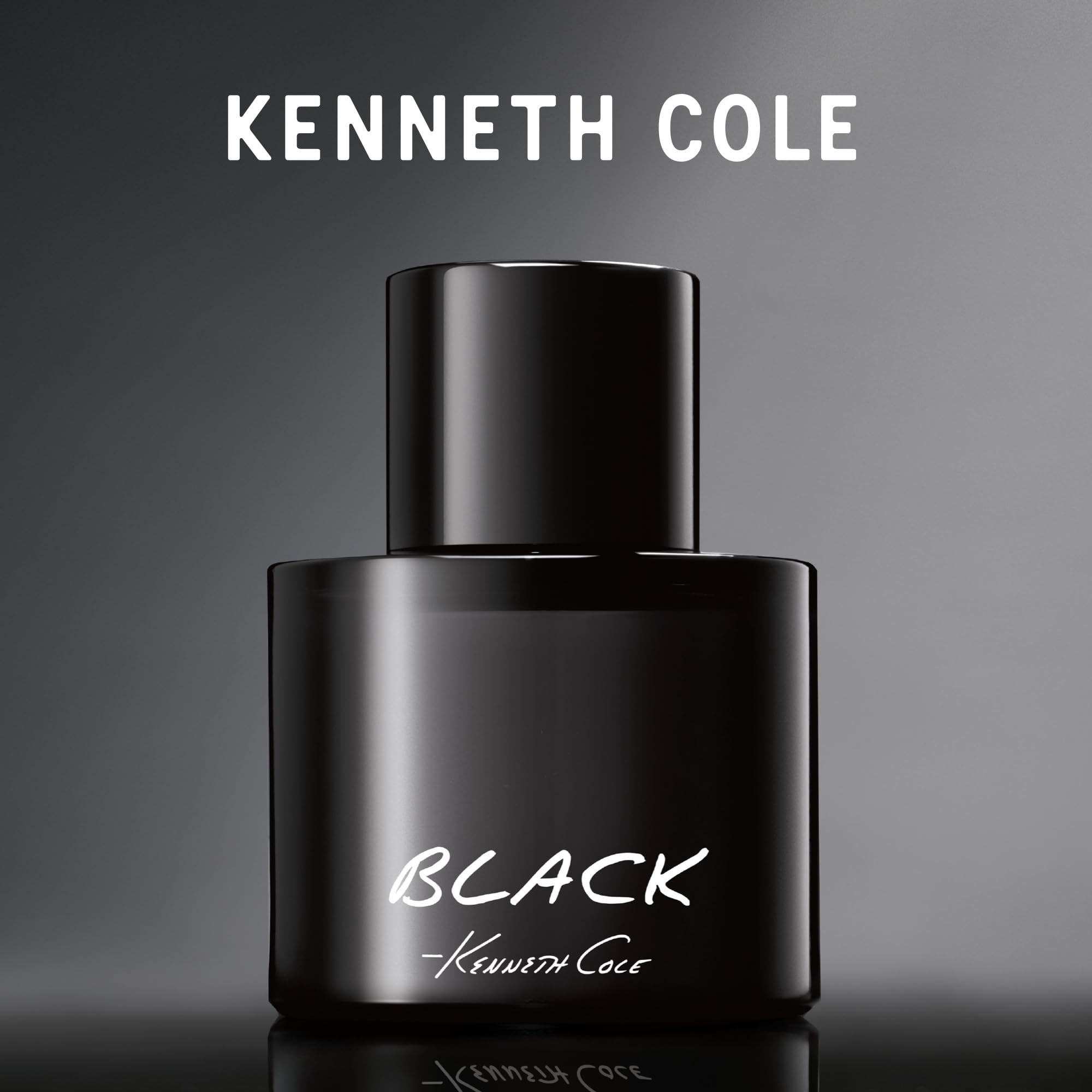 Kenneth Cole Black bottle beside dress shirt illustrating refined scent for evening events