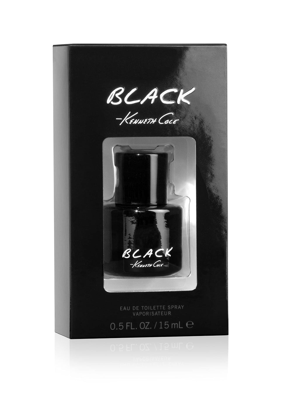 Kenneth Cole Black close-up of glass texture highlighting weighty cylinder and tactile finish