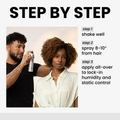 Kenra in use on blowout demonstrating long-lasting volume benefit