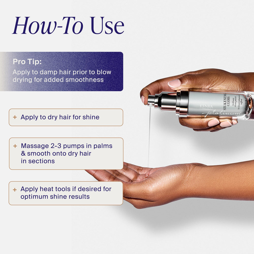 Kenra bottle in hand to show 2 fl oz scale and portable convenience