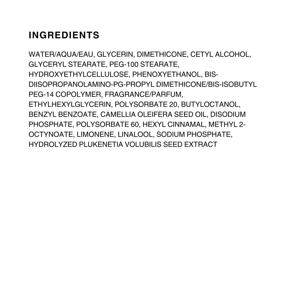 Kenra label close-up displaying ingredient list and heat protection