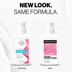 KERACOLOR back label with ingredients and instructions highlighting safe, vegan formulation