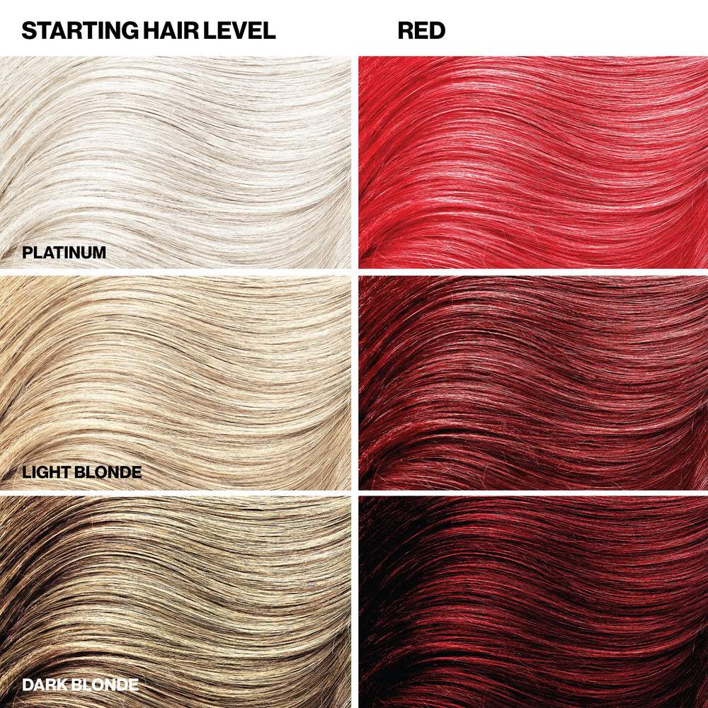 KERACOLOR before and after on light hair showing visible color boost