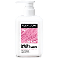 KERACOLOR front bottle showing light pink clenditioner for easy identification and use