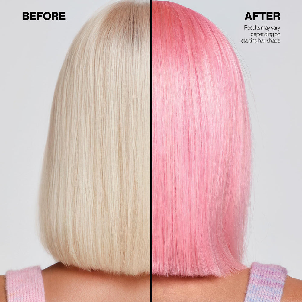 KERACOLOR rinsing at sink demonstrating simple washout and color-refresh routine