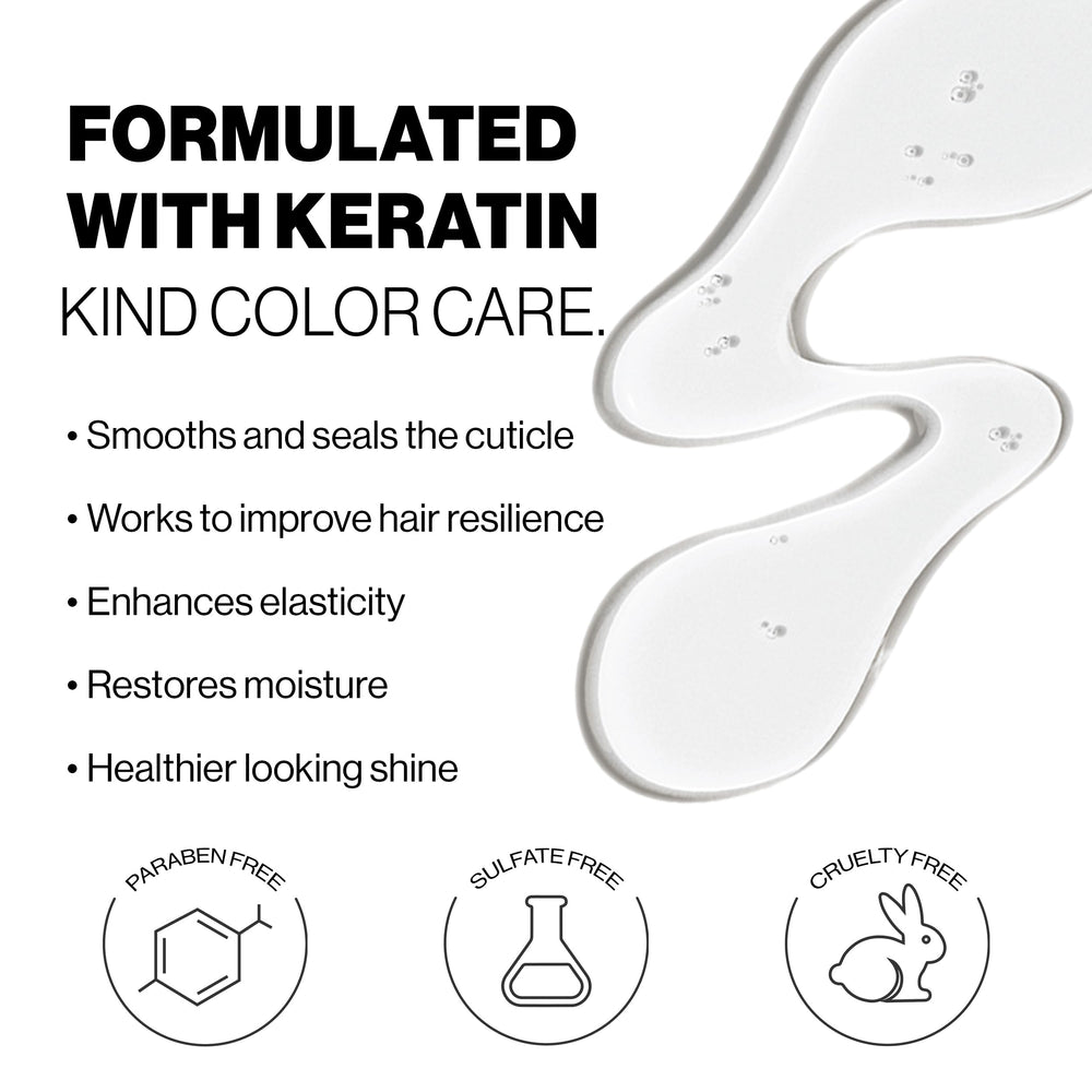 KERACOLOR styled hair in a lifestyle scene showing soft pink color and healthy shine