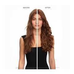 KÉRASTASE cream on a hair strand shows smoothing and nourishment