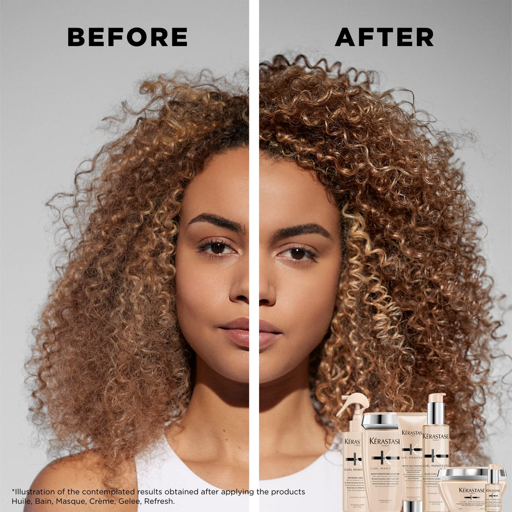 KÉRASTASE cream texture close-up illustrating lightweight spreadability