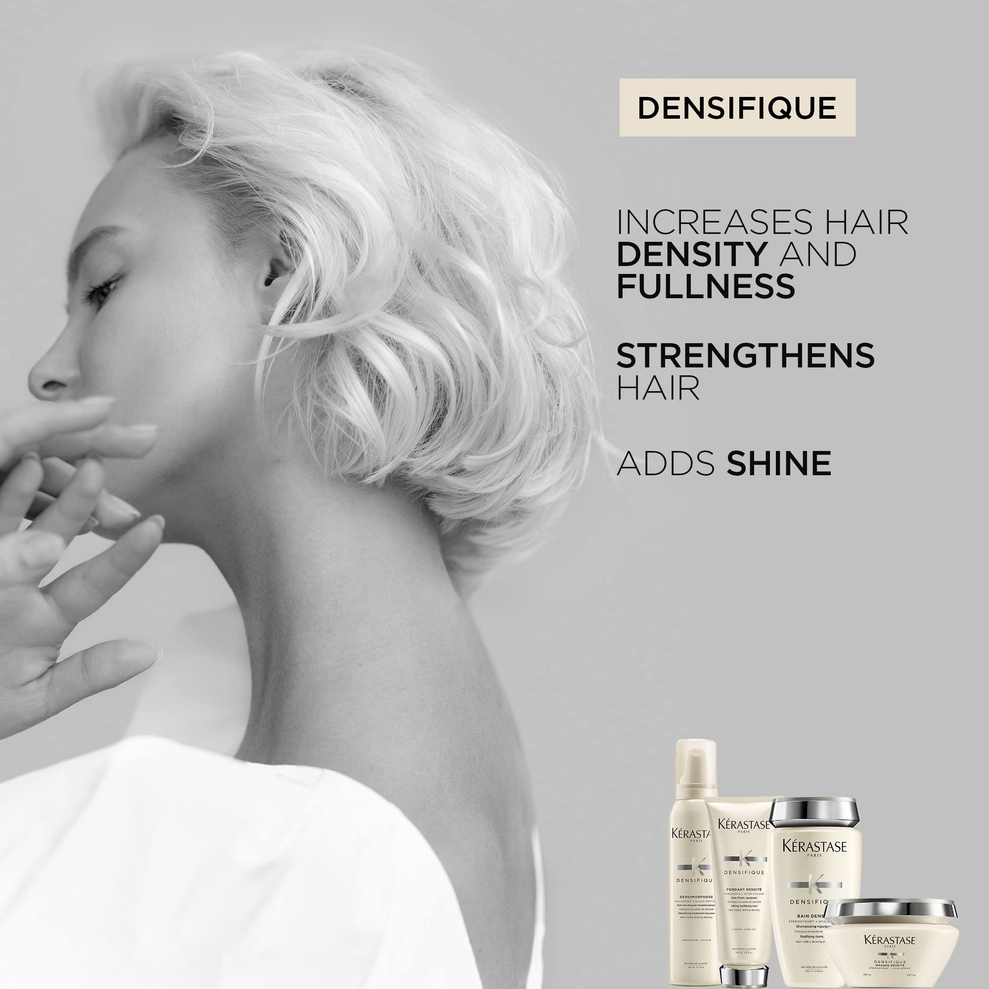 KÉRASTASE conditioner being applied to wet hair to detangle and hydrate