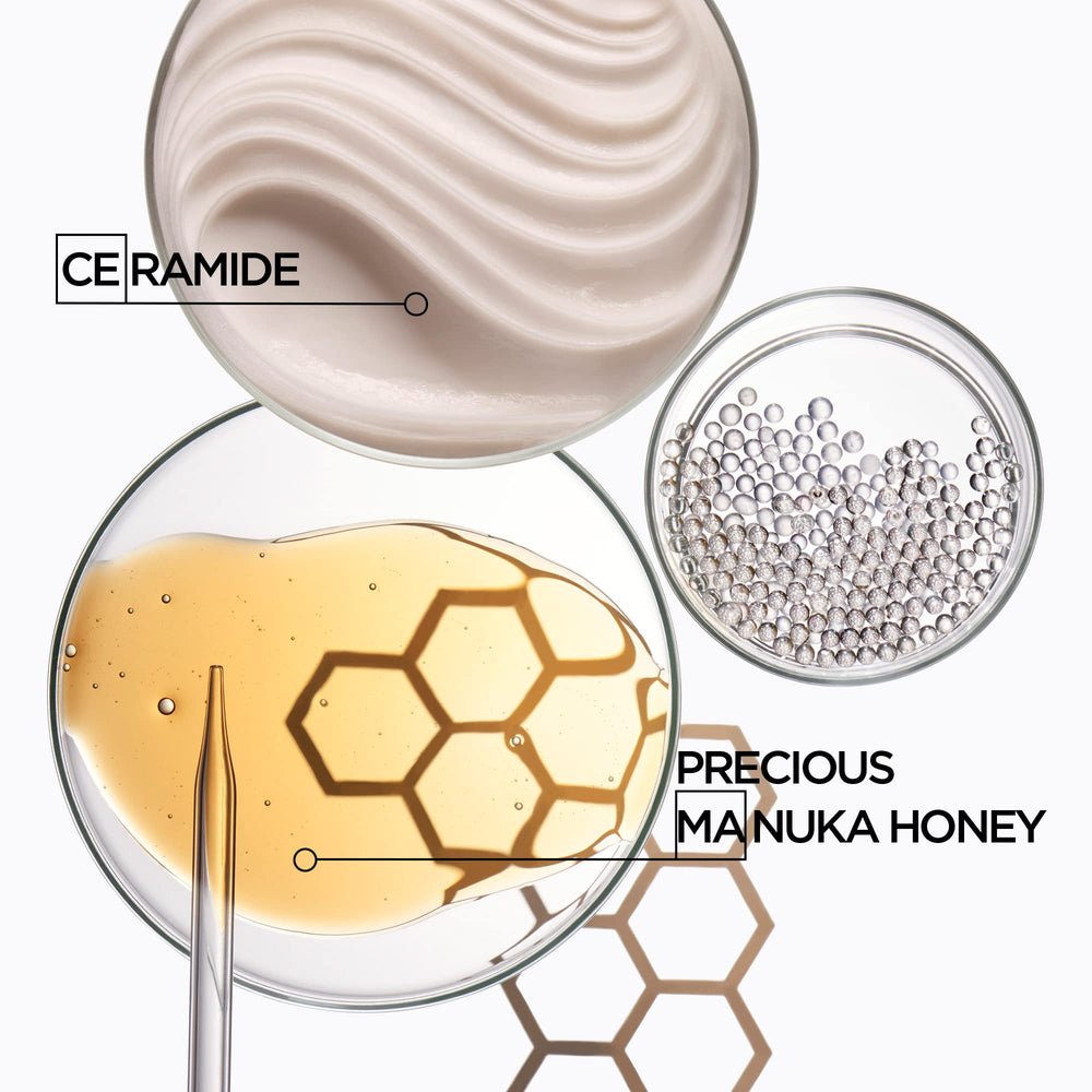 KÉRASTASE ingredient label highlighting hydrating and strengthening benefit