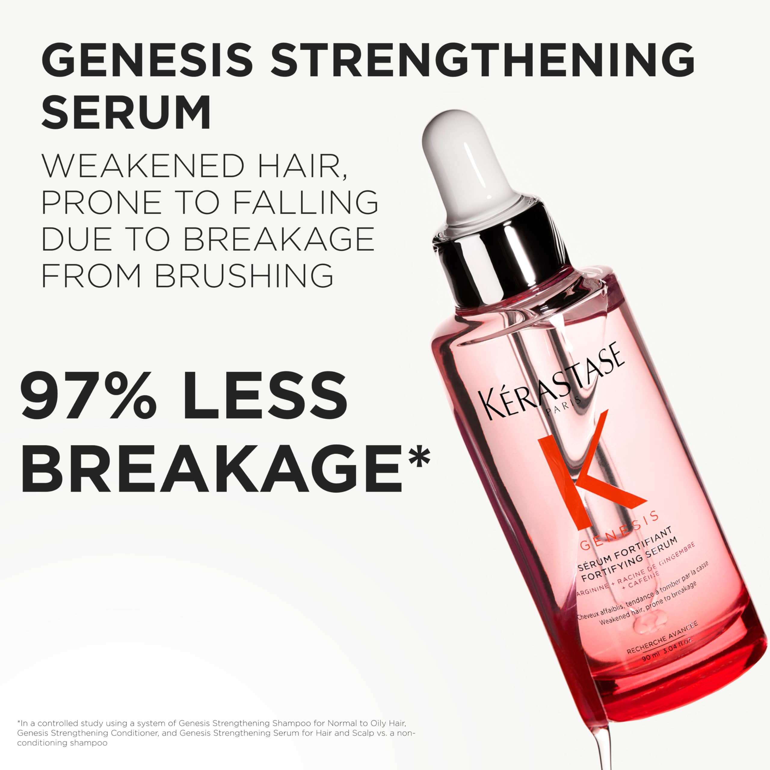 KÉRASTASE Genesis back label with directions and ingredient clarity benefit